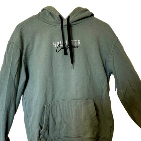 Hollister California Men’s Small Green Hoodie - Forest Sage Pullover - Picture 1 of 7